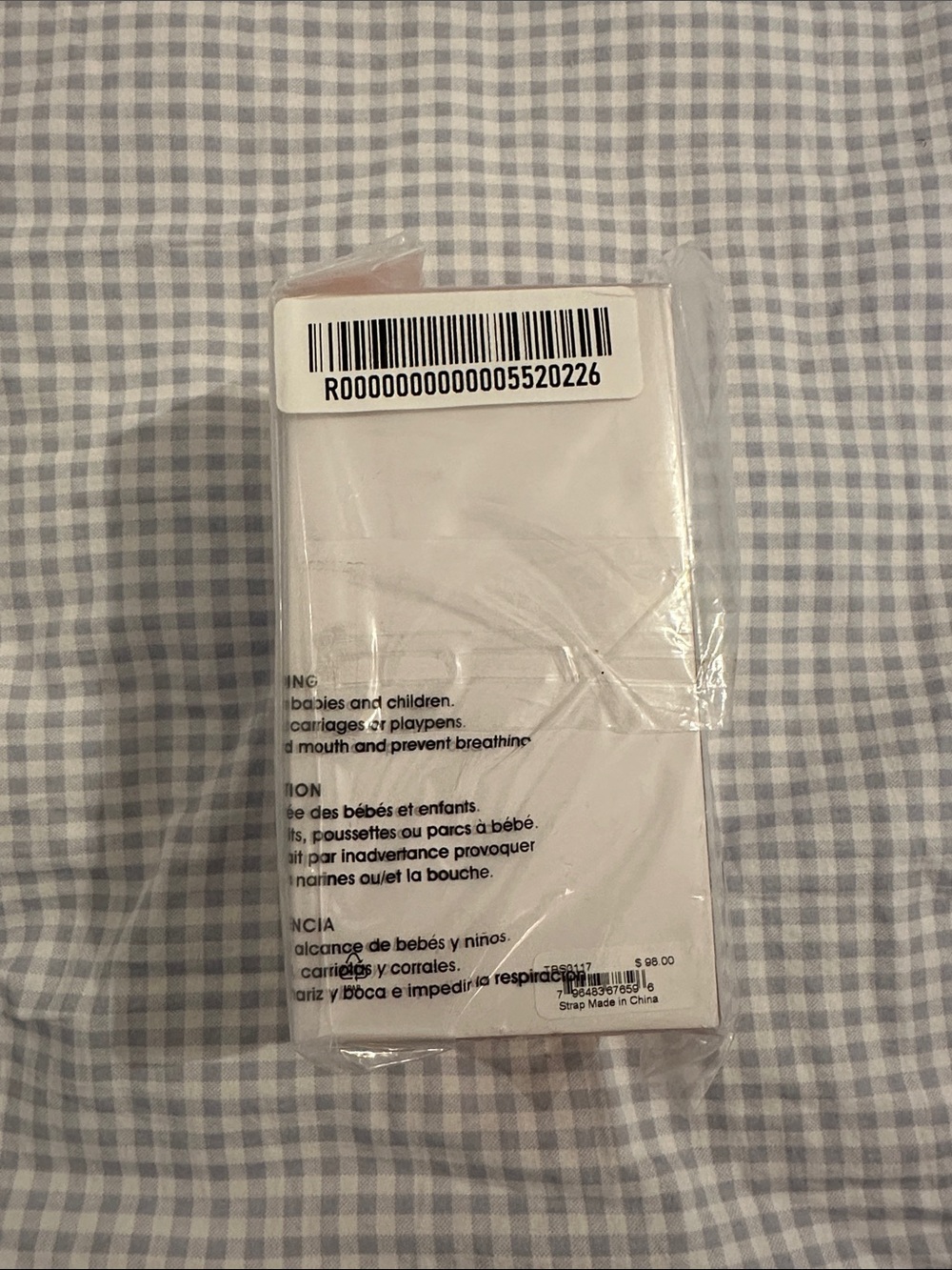 NWT Tory Burch White T-Monogram Silicone Apple Watch Band | Series 7/8/9 Band 41 - Picture 2 of 4